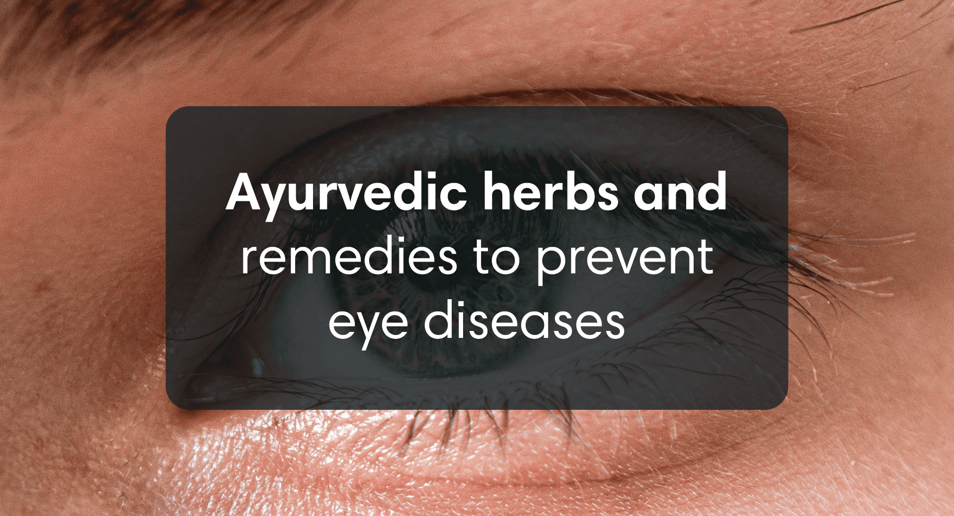 Ayurvedic Herbs And Remedies to Prevent Eye Diseases