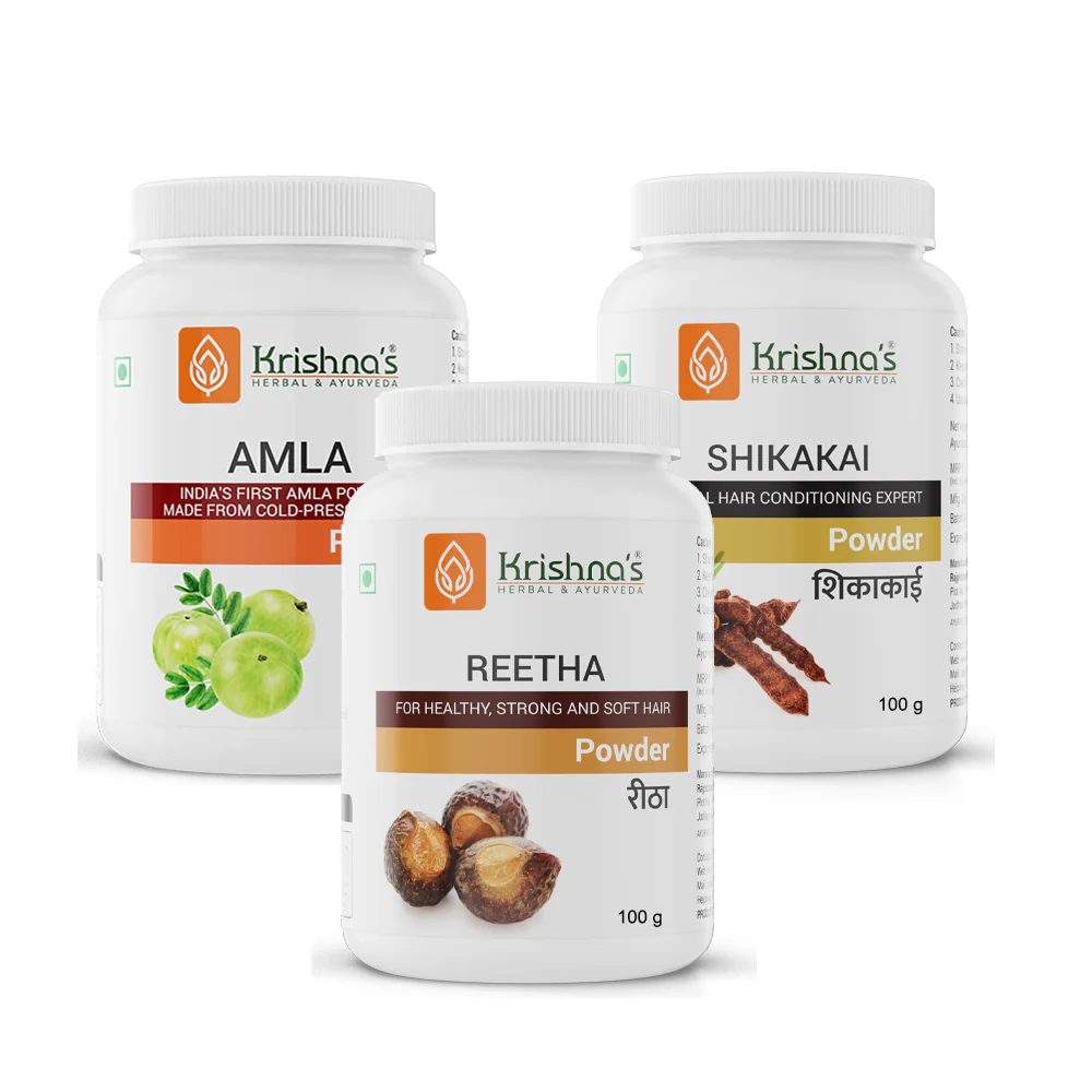 Amla Powder | Reetha Powder | Shikakai Powder