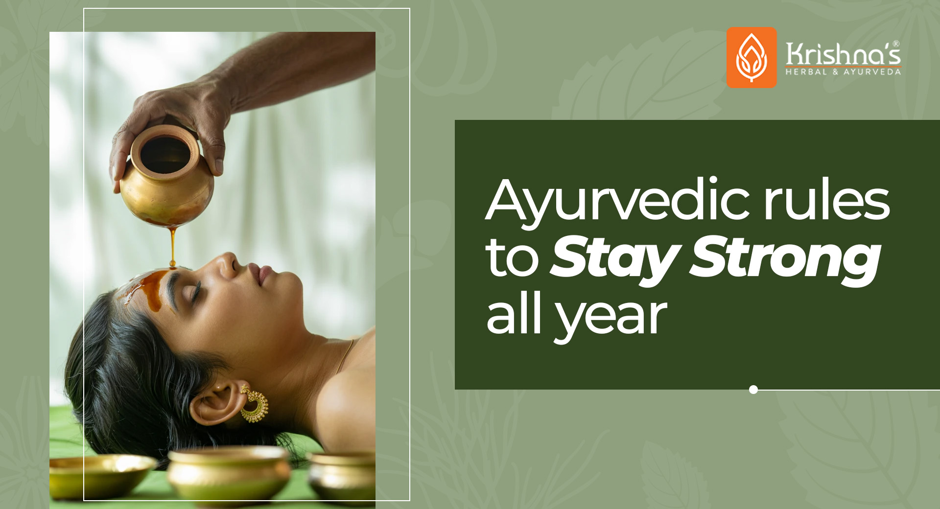 Seasonal Immunity: Ayurvedic Rules to Stay Strong All Year